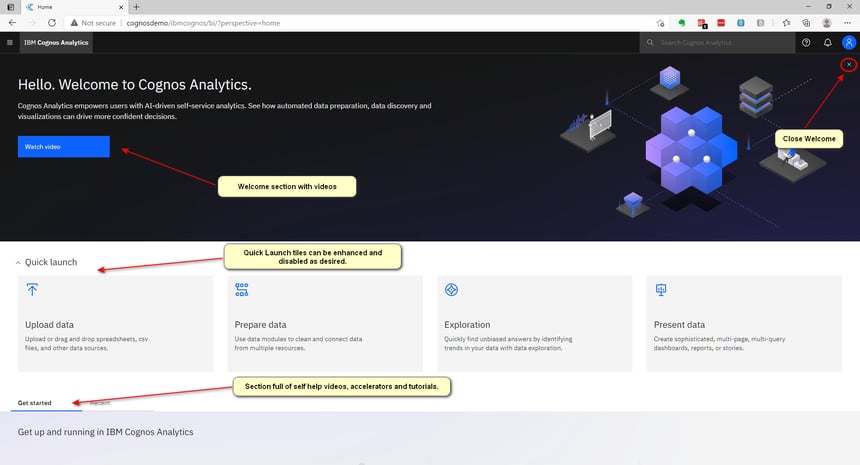 Screenshot 1 - Welcome Page
