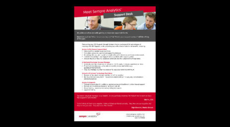 Meet Sempre Analytics Support Desk
